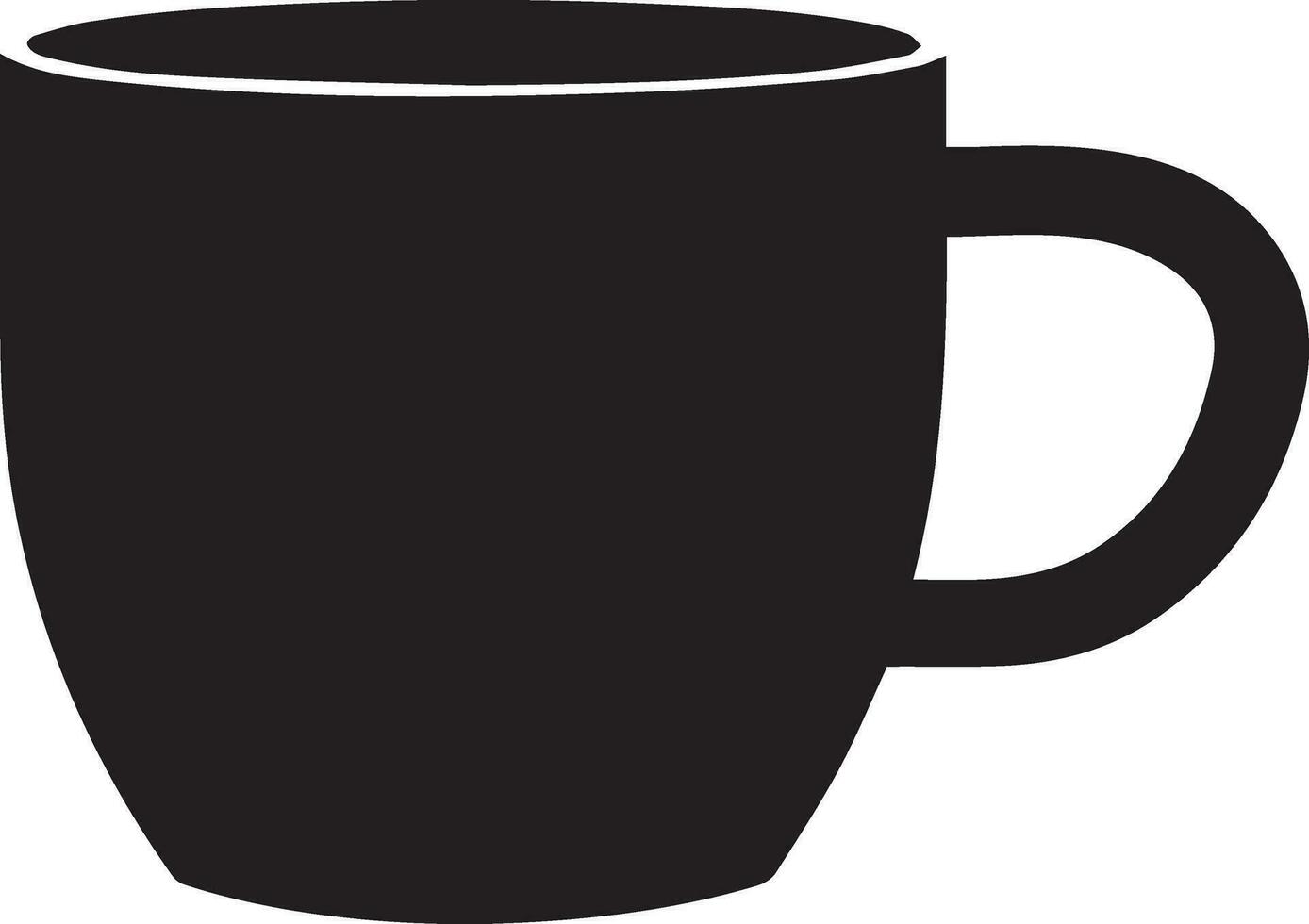 caffè boccale vettore silhouette illustrazione
