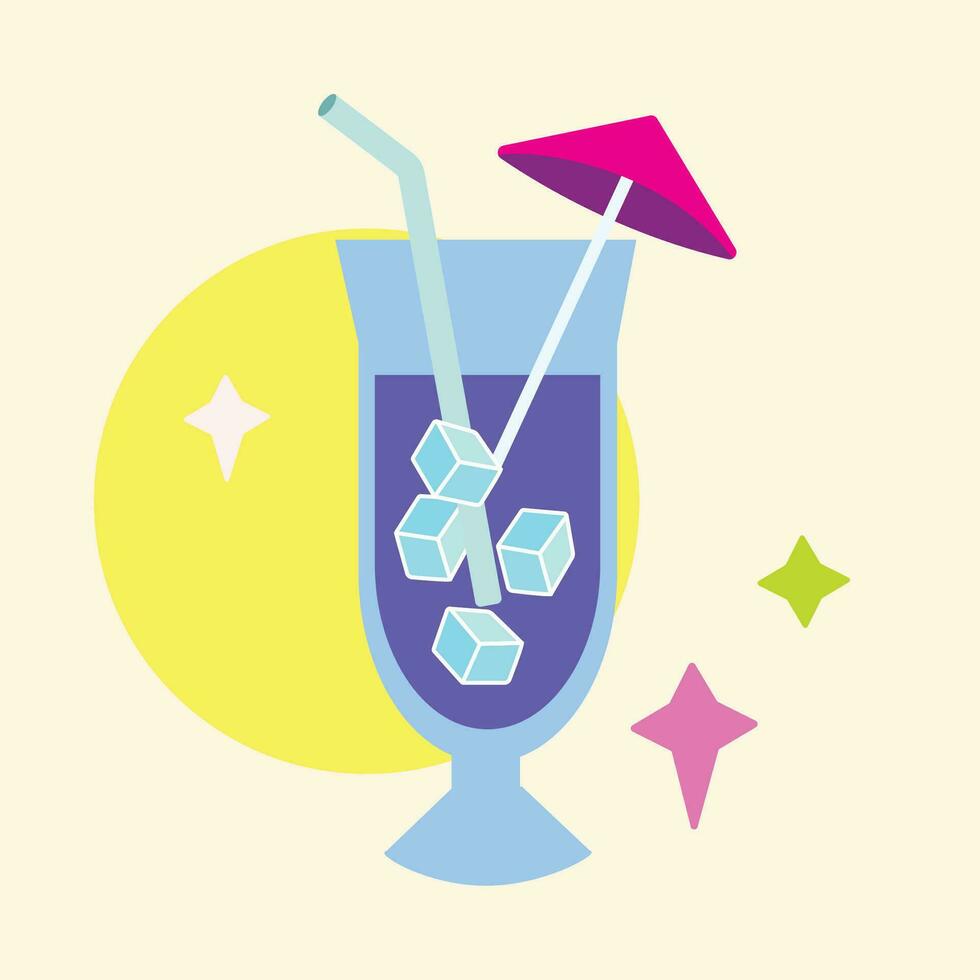 isolato cocktail bicchiere icona bevanda vettore illustrazione