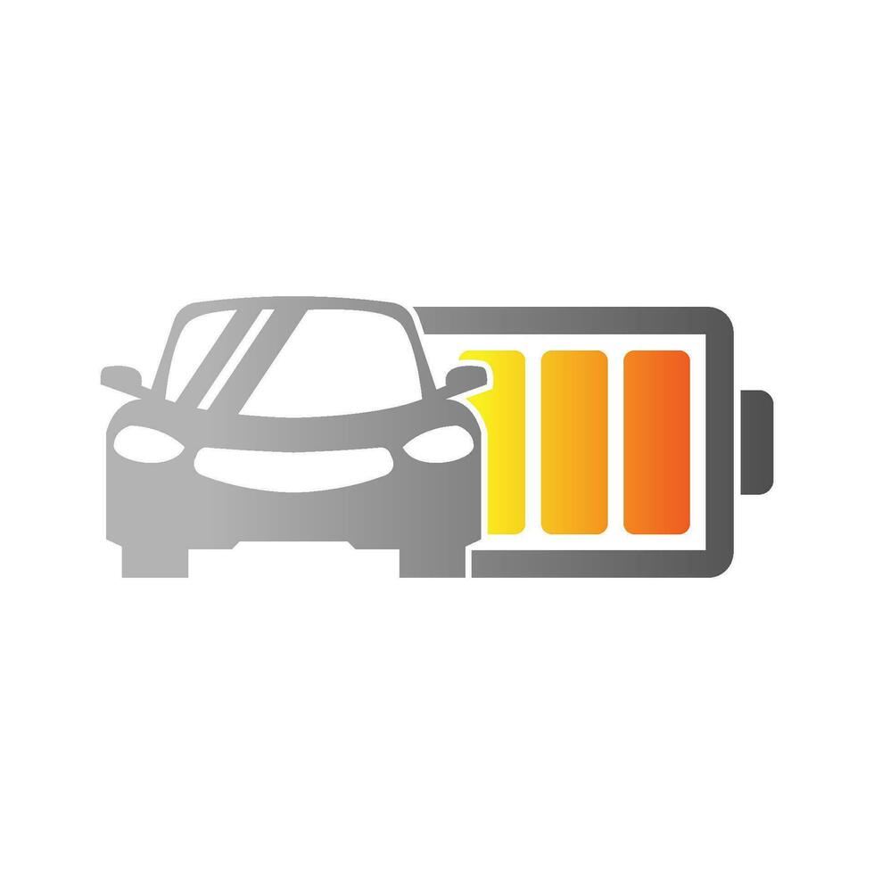 batteria icona logo vettore
