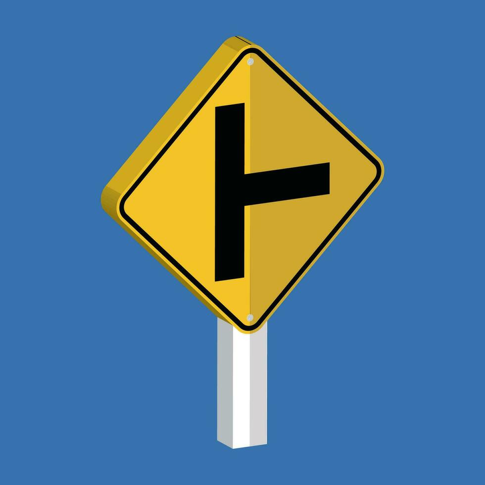 3 modo avanti cartello 3d forma vettore illustrazione