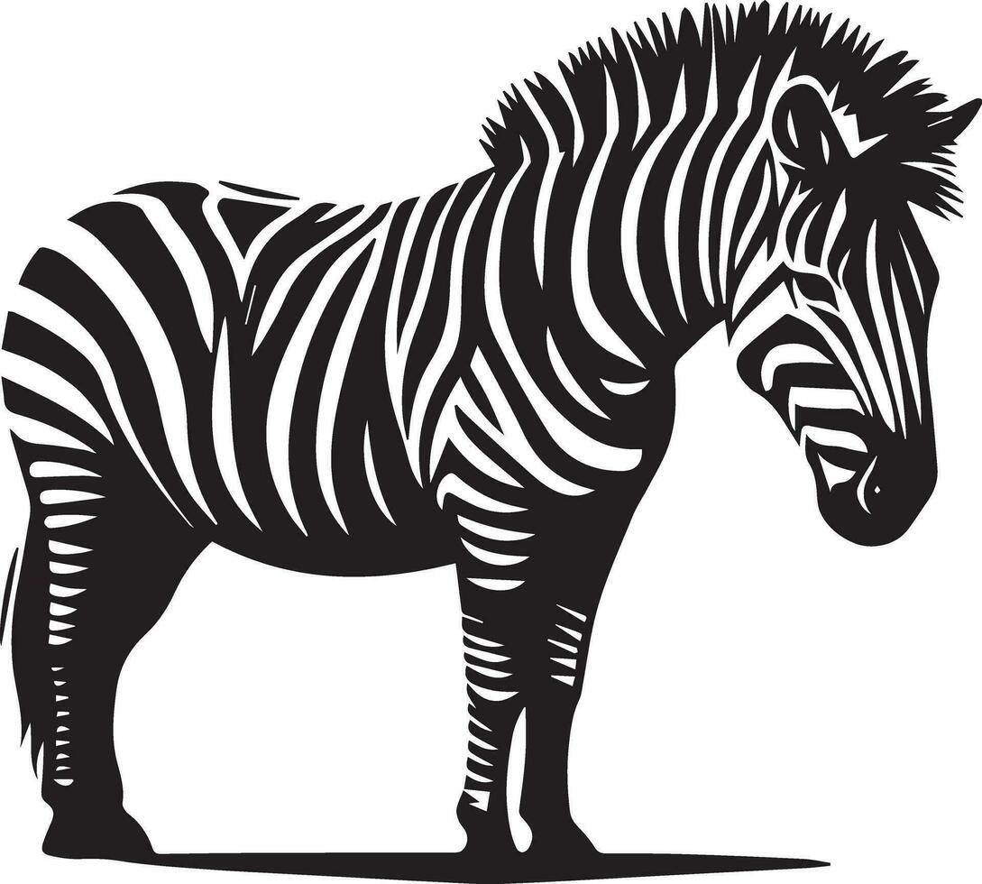 zebra animale vettore silhouette 9