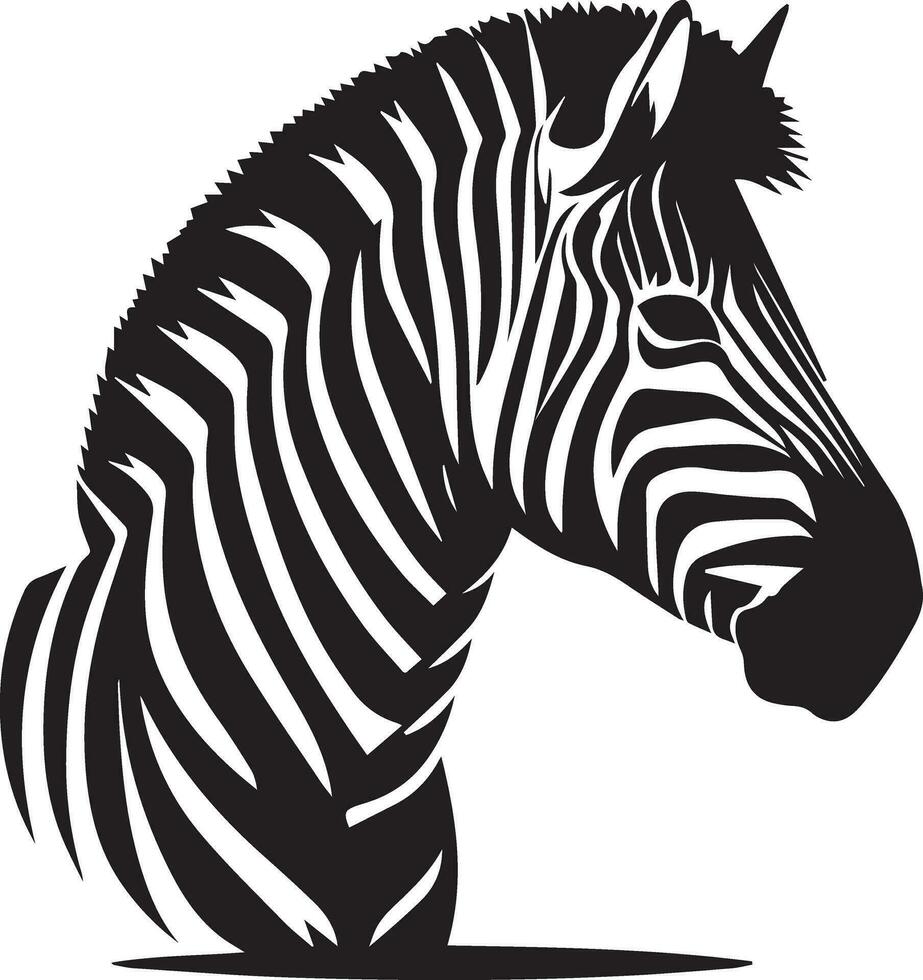 zebra animale vettore silhouette 17