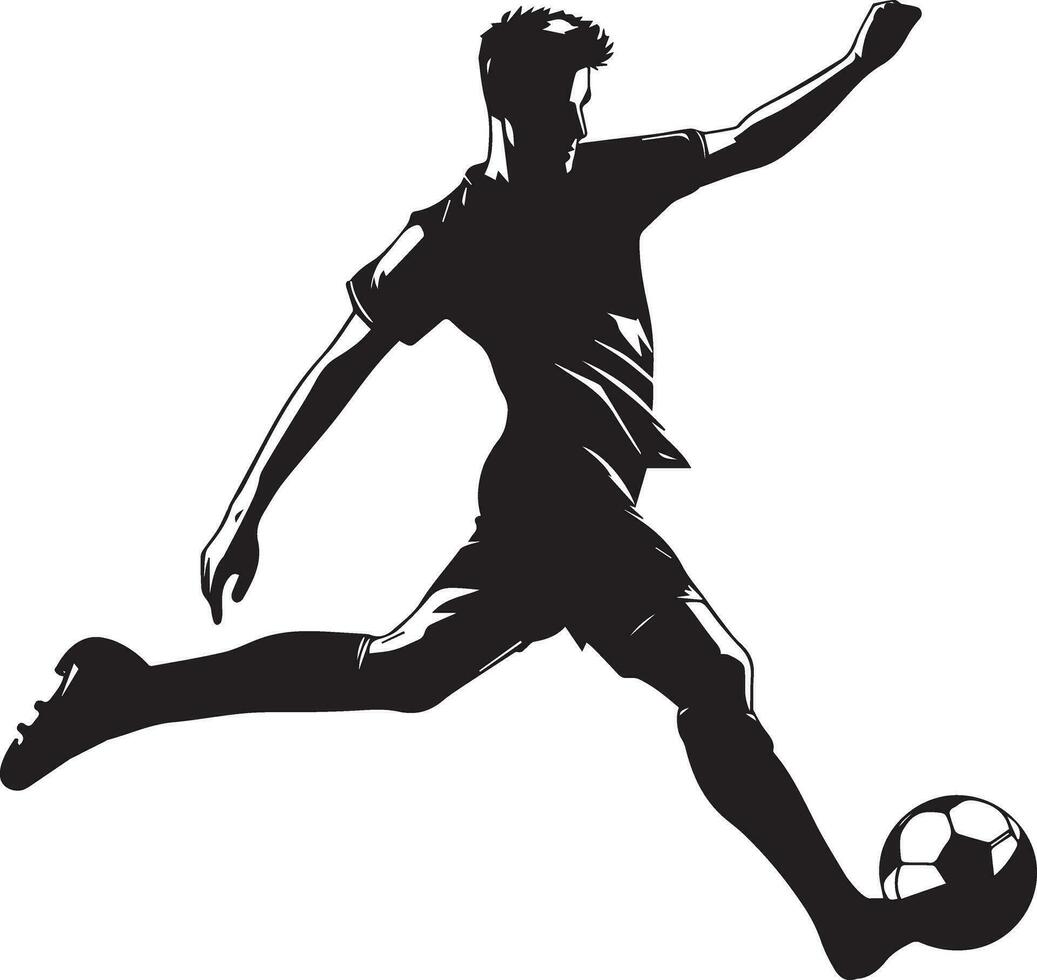 calcio giocatore posa vettore silhouette illustrazione nero colore, calcio giocatore vettore silhouette