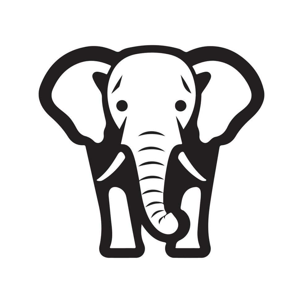 elefante logo vettore, arte e illustrazione vettore
