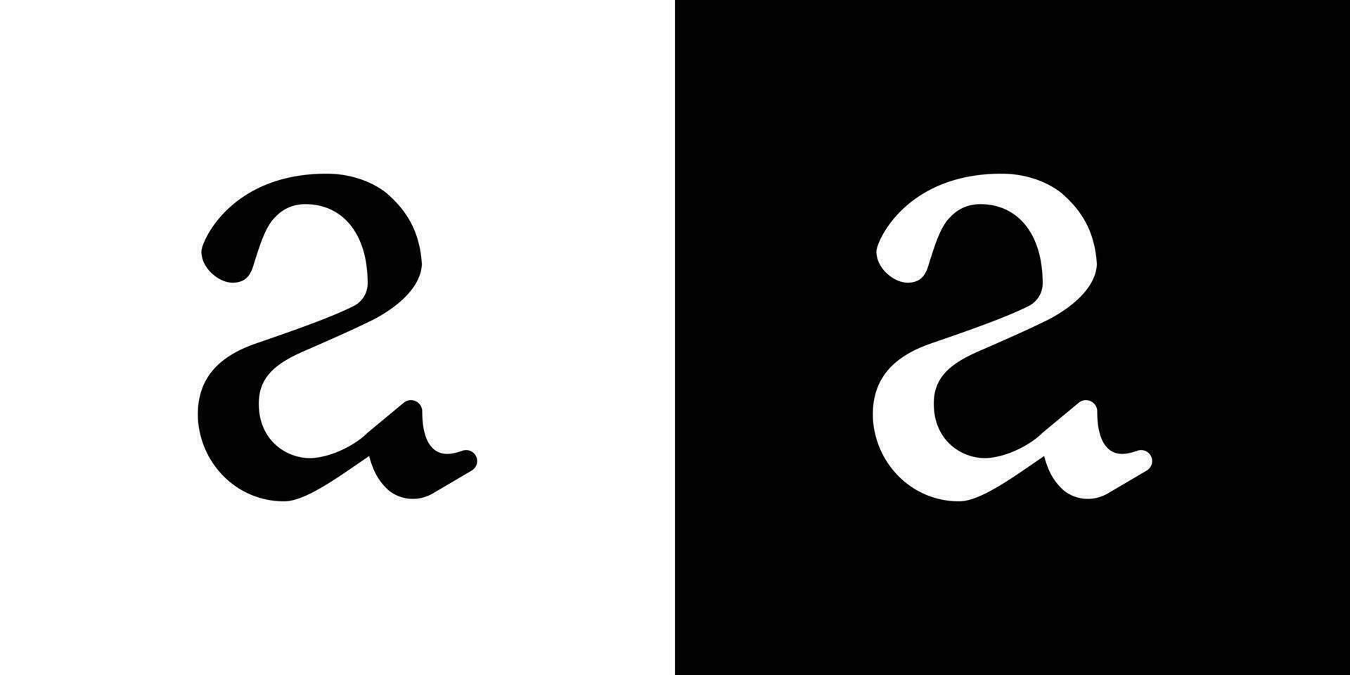 lettera un' monogramma vettore logo design