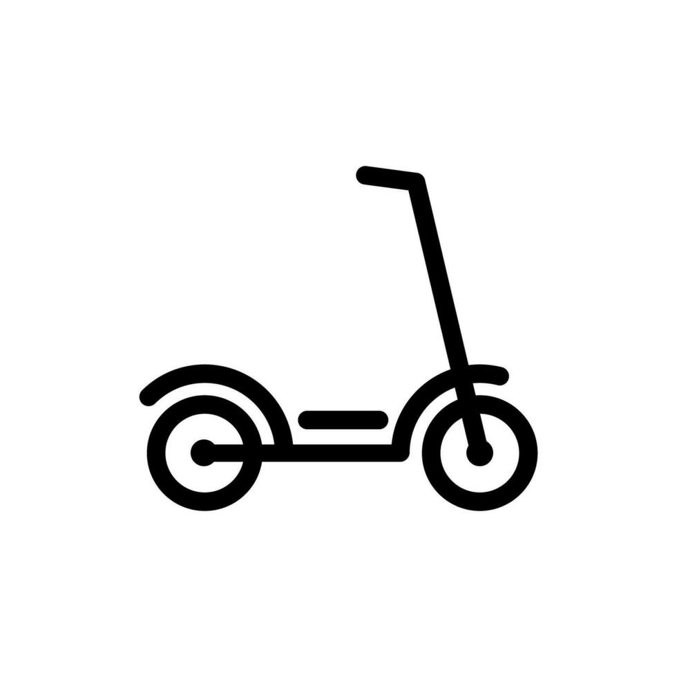 scooter icona con linea concetto. vettore illustrazione