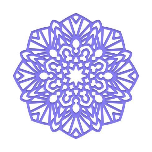 Mandala. Meditazione indiana del matrimonio. vettore