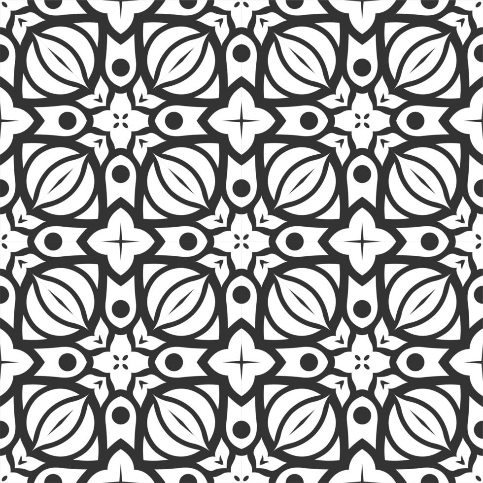 modello forma in bianco e nero. sfondo semplice ornamento senza soluzione di continuità vettore