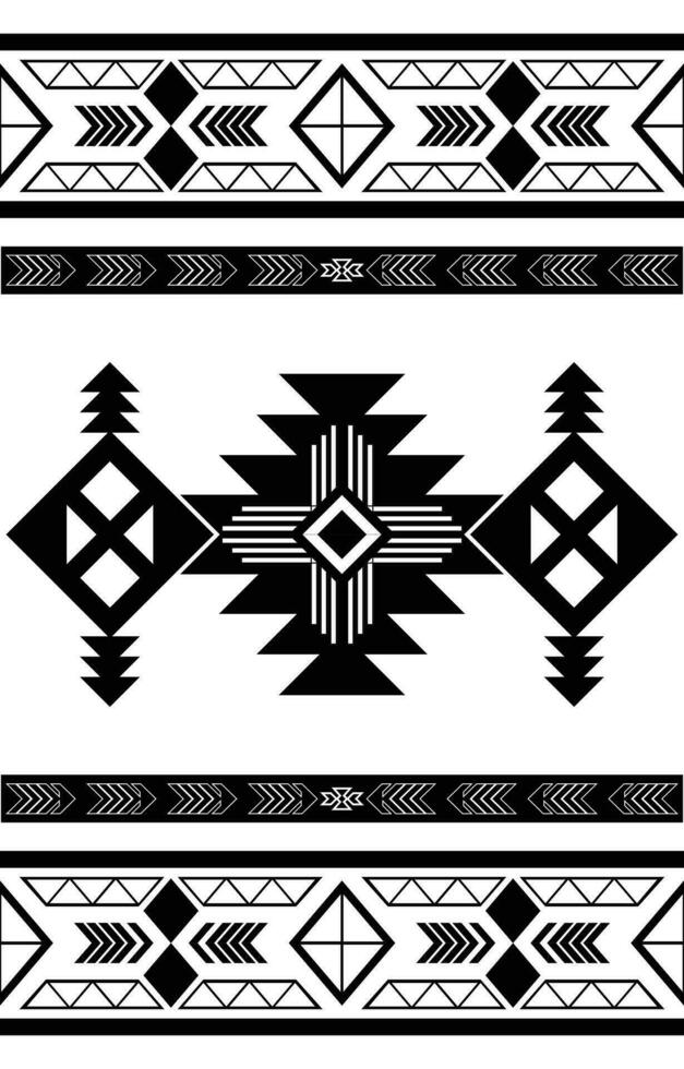etnico astratto ikat arte. senza soluzione di continuità modello nel tribale, popolare ricamo, e messicano stile. azteco geometrico arte ornamento print.design per tappeto, tessile, coperchio, sfondo, tessuto, avvolgere, vestiario, vettore
