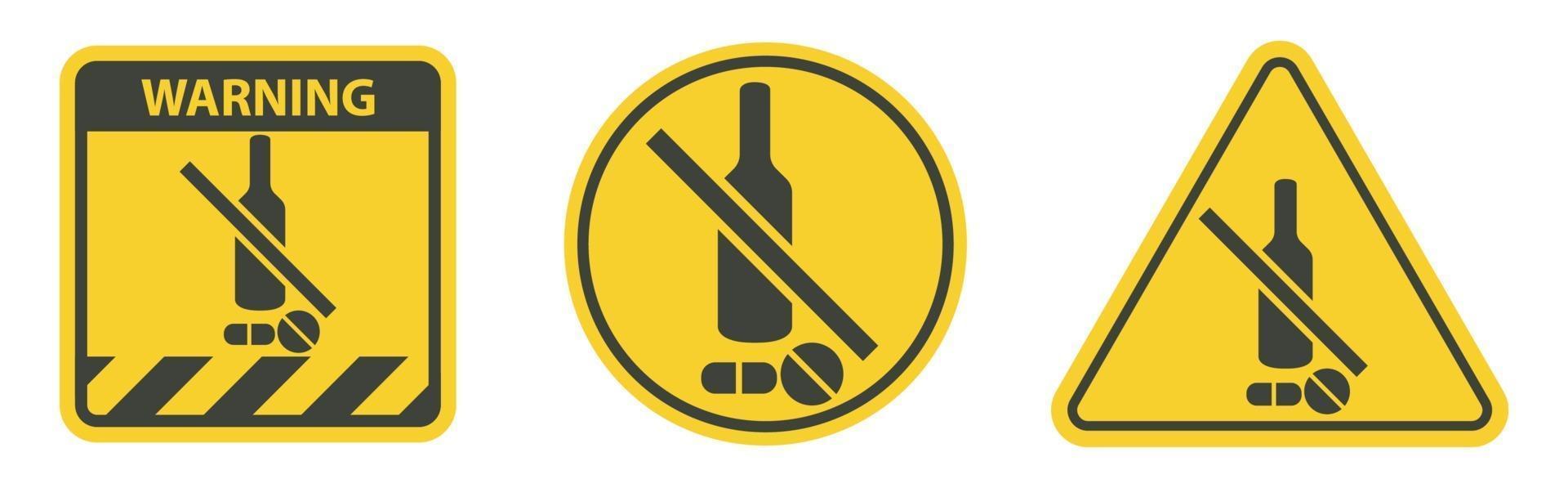 segno simbolo della droga proibita vettore