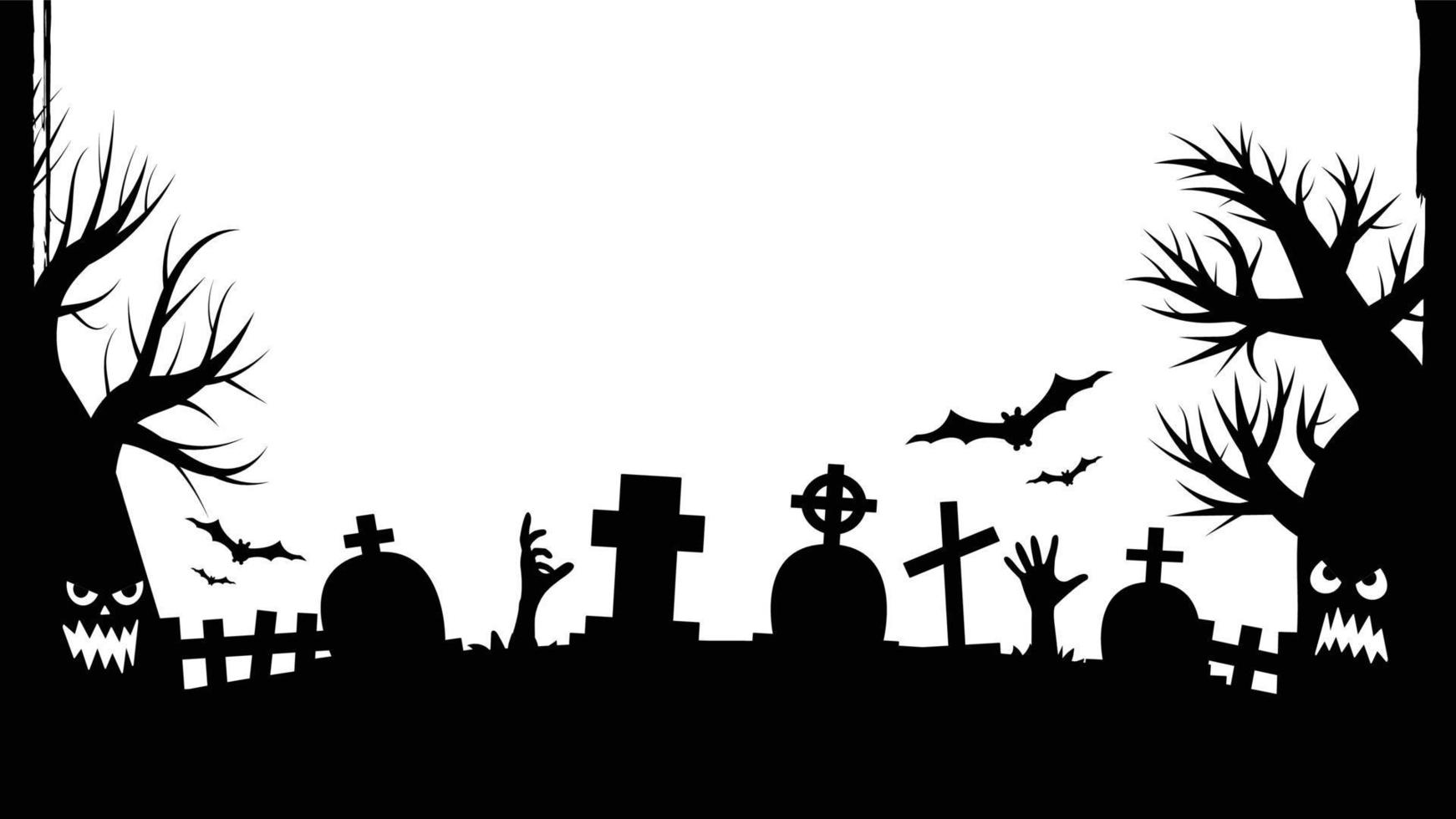 inviti per feste di halloween o biglietti di auguri banner halloween vettore