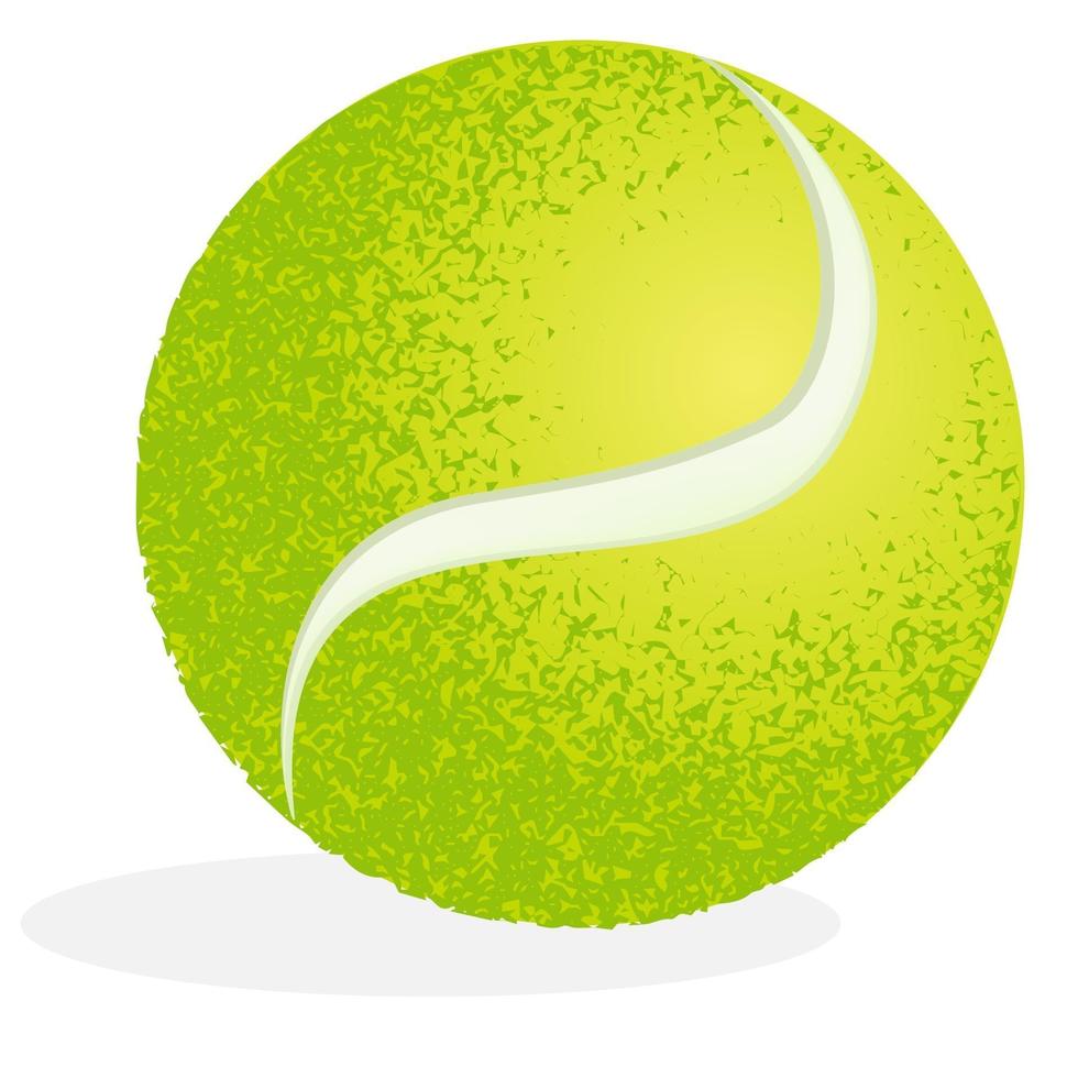 disegno del tennis su uno sfondo bianco vettore