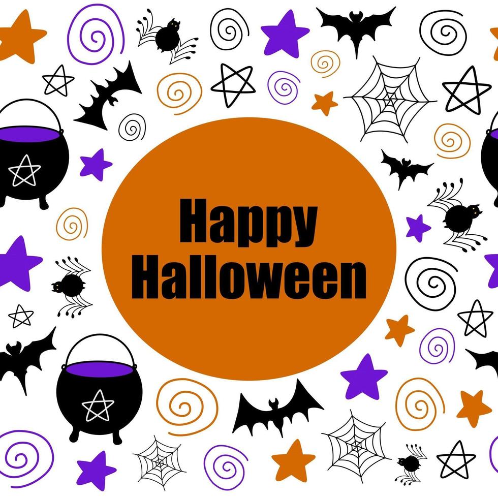 banner clipart vettoriali di halloween e design di auguri