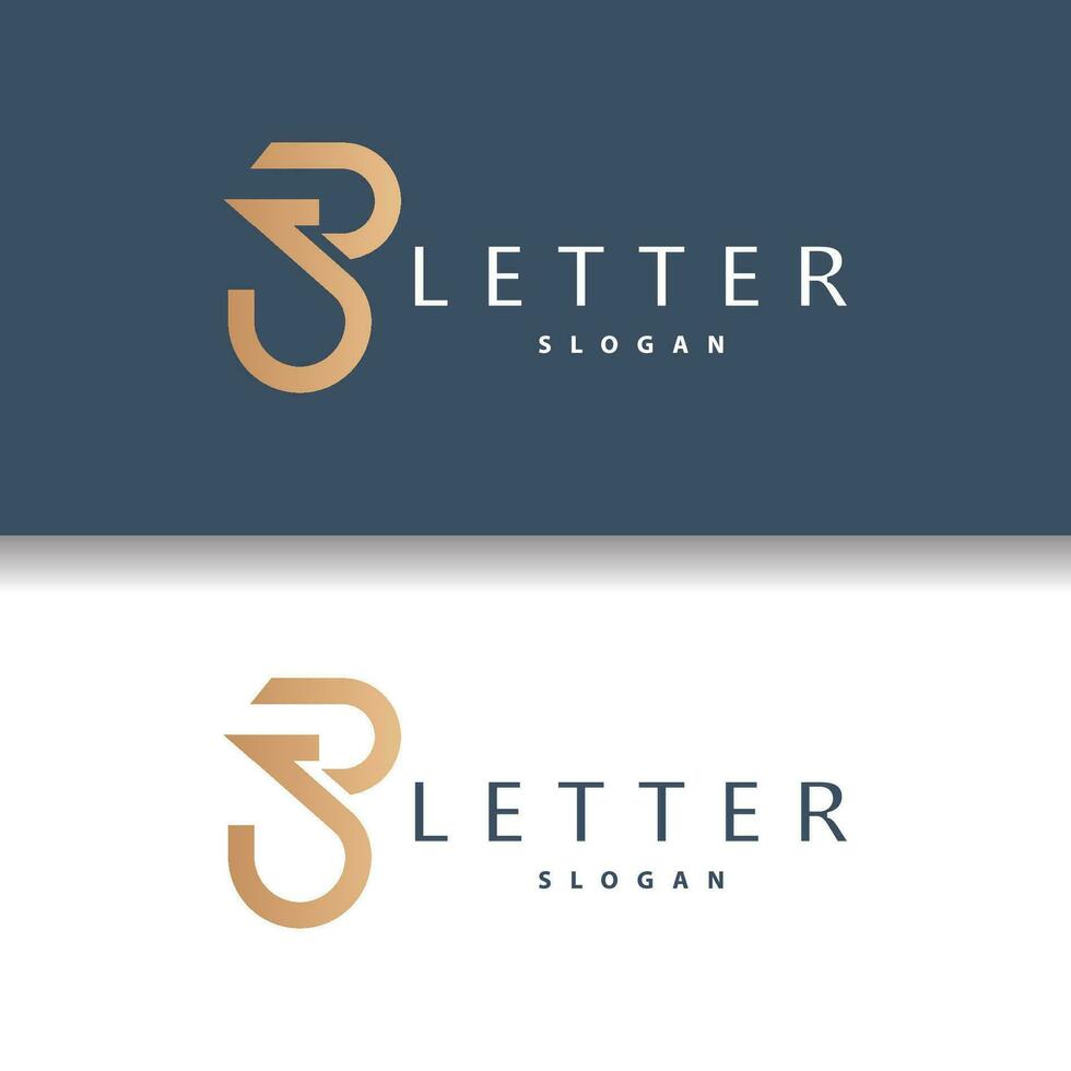 iniziale bj lettera logo, moderno e lusso minimalista jb logo vettore modello