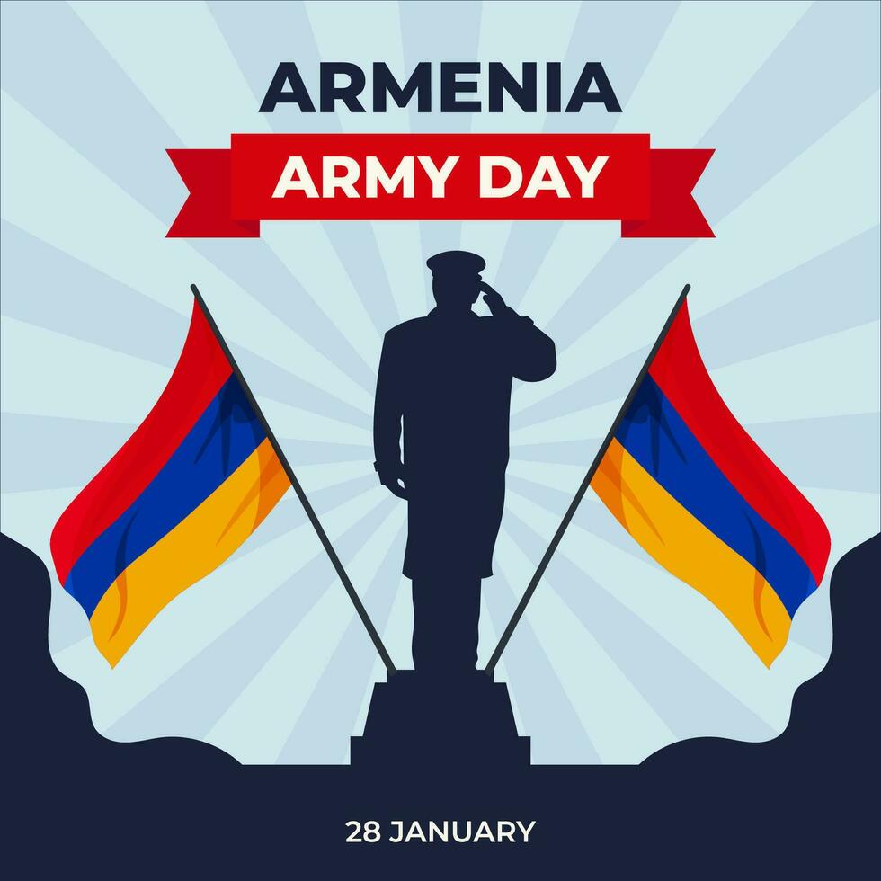 Armenia esercito giorno. il giorno di Armenia illustrazione vettore sfondo. vettore eps 10