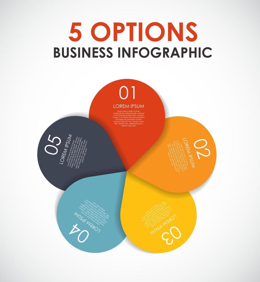 modelli di infografica per illustrazione vettoriale di affari.