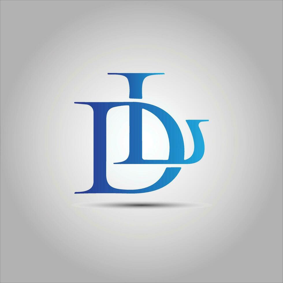 dl lettera creativo logo design vettore