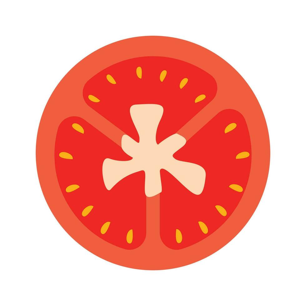 vettore pomodoro isolato su bianca sfondo vettore illustrazione