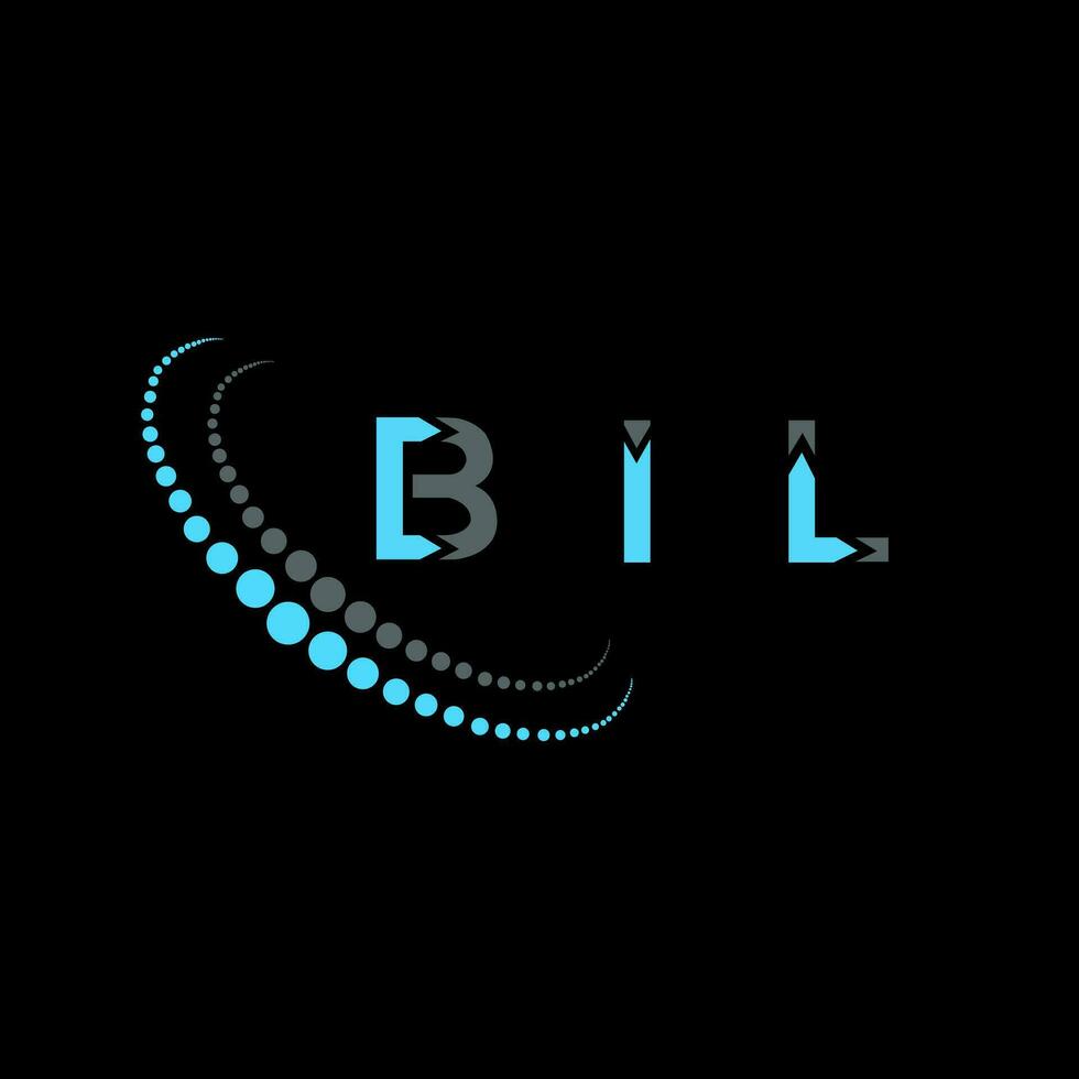 bil lettera logo creativo design. bil unico design. vettore