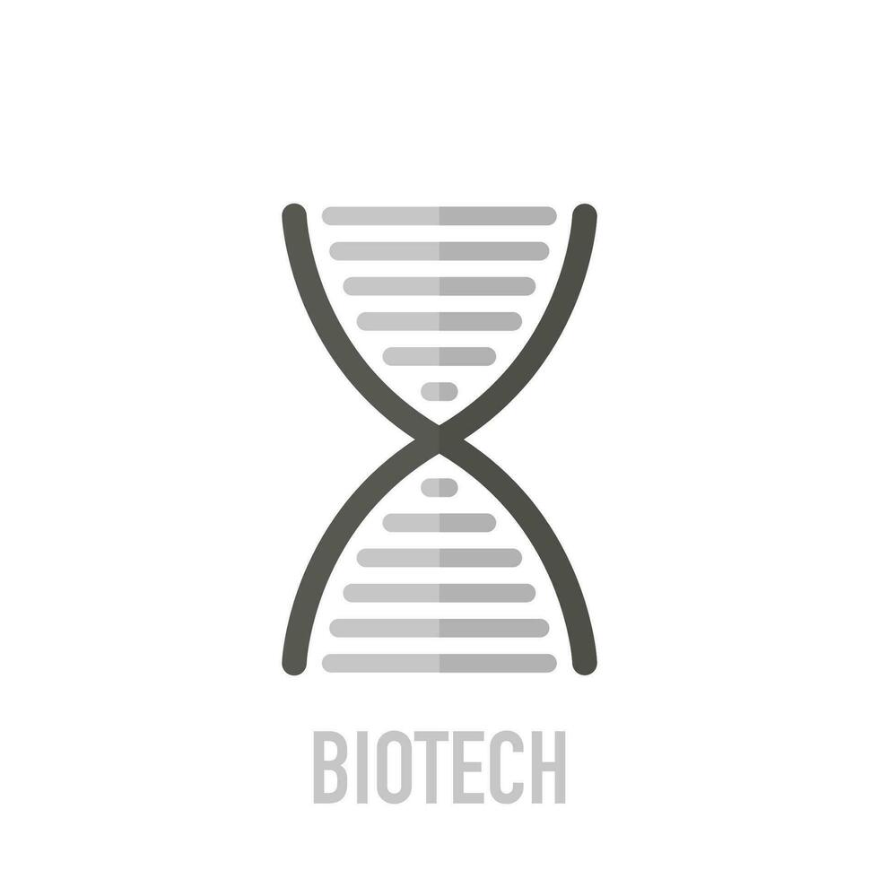 elegante biotech logo modello. il biotech logo per uso come un' dna sequenziatore. vettore