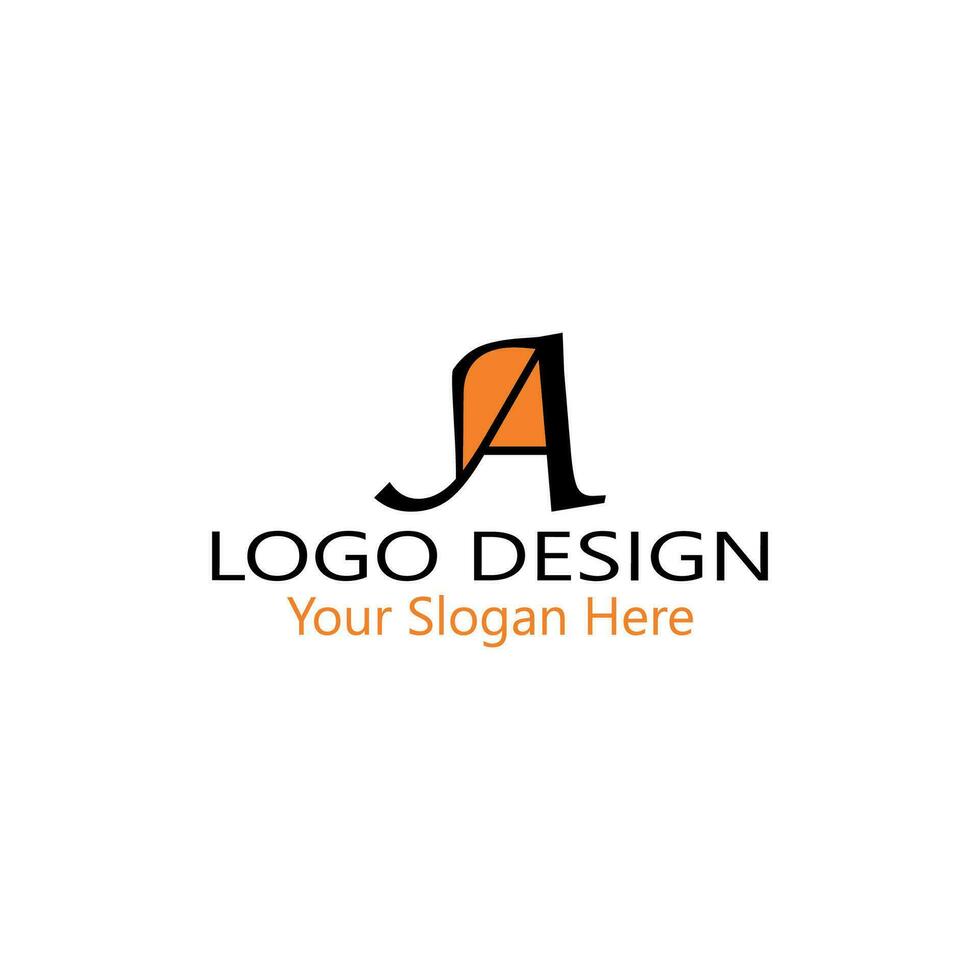 unico lusso minimo alfabeto lettera un' logo. minimalista inglese lettera un' logo elementi. professionale azienda logo. semplice un' logotipo. tipografia un' logo design elemento. vettore