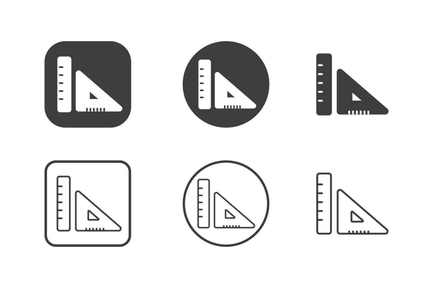 grafico utensili icona design 6 variazioni. isolato su bianca sfondo. vettore