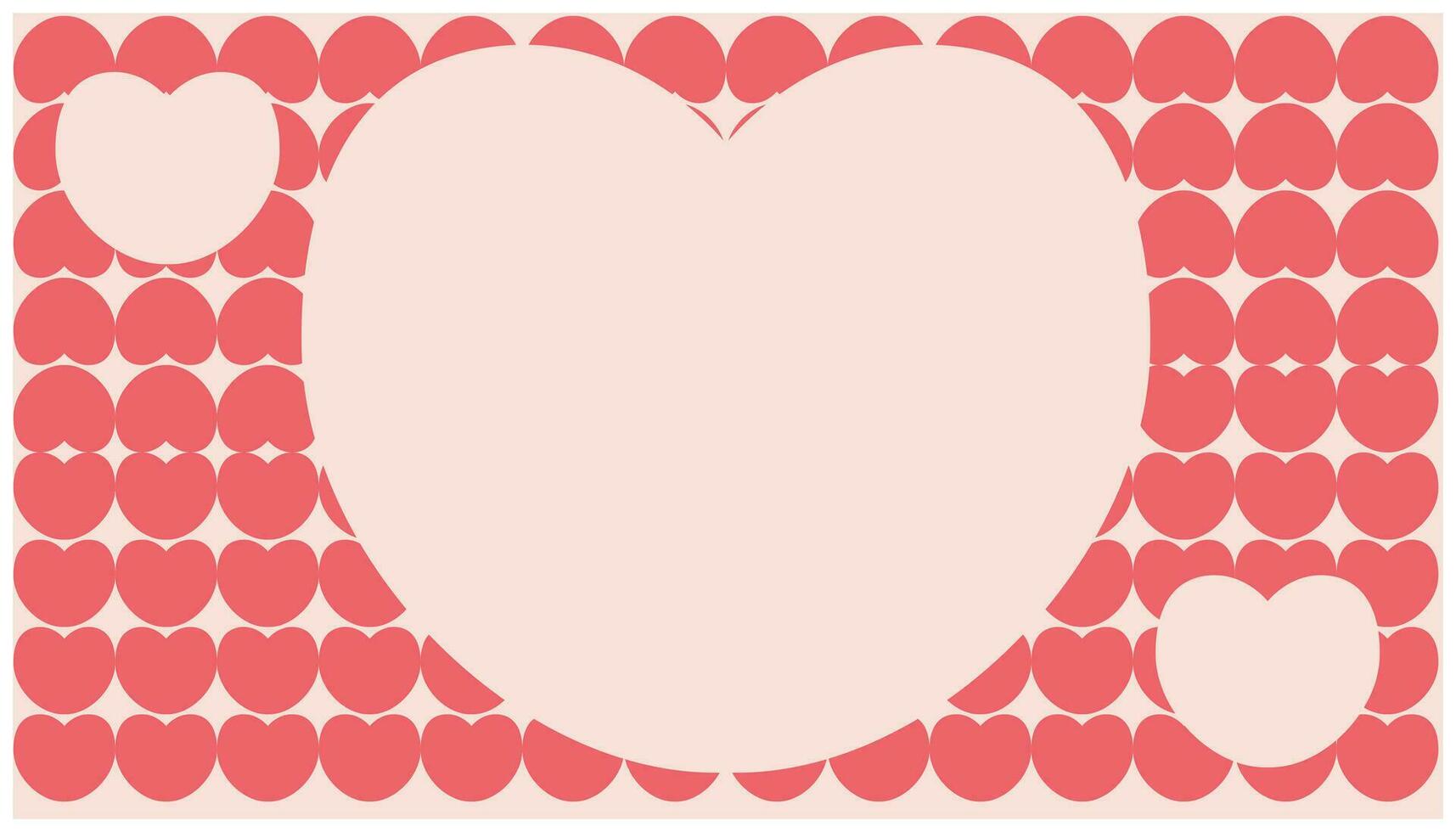 San Valentino giorno sfondo con rosso cuori. vettore illustrazione. San Valentino giorno carta design pieno di amore per saluto carta disegni, manifesti, striscioni. design elementi di amore