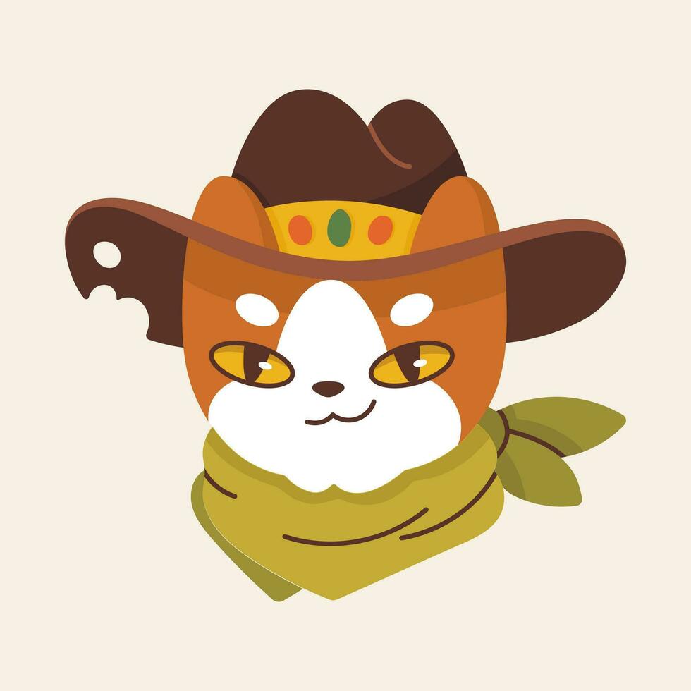 vettore Immagine di un' ricercato bandito gatto. figli di colorato illustrazione su il tema di il selvaggio ovest. cowboy gatto per manifesto e Stampa.