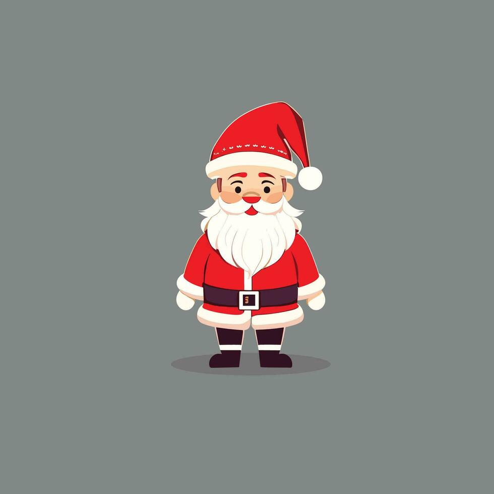 carino Santa Claus icona modello gratuito vettore