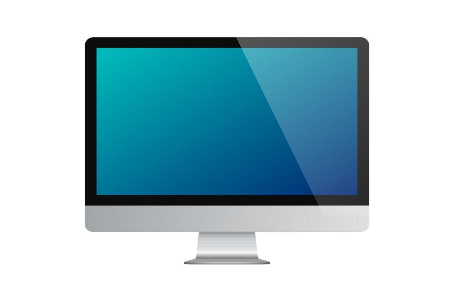 computer realistico o monitor per PC vettore