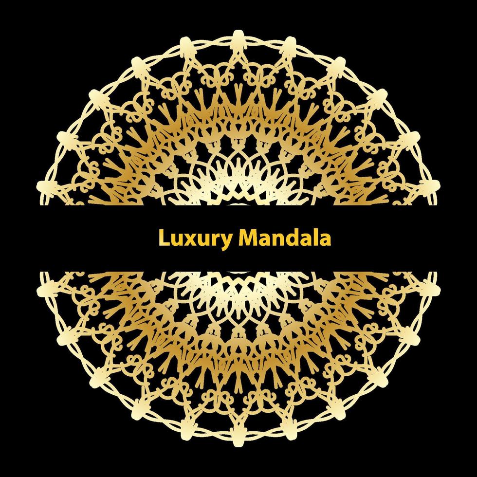 design di mandala indiano ornamentale di lusso vettore