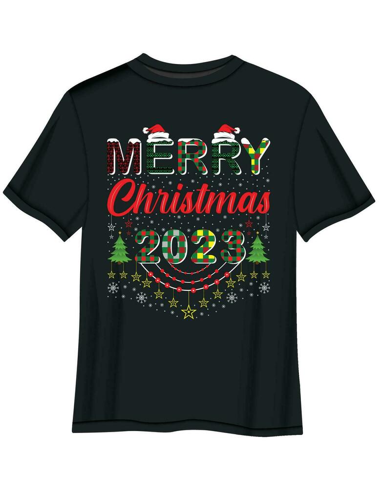 allegro Natale maglietta disegno, Natale maglietta design. maglietta design vettore