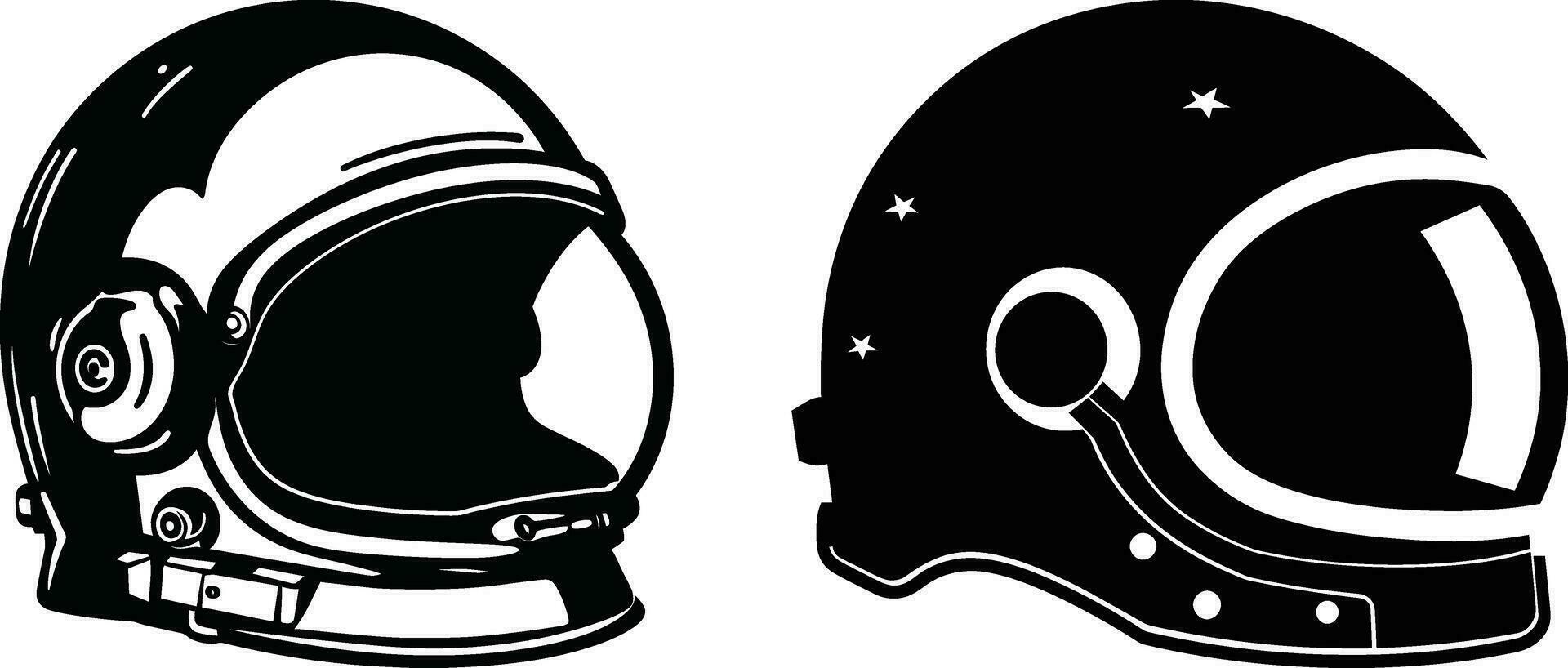 celeste elegante monocromatico astronauta faceguard vettore