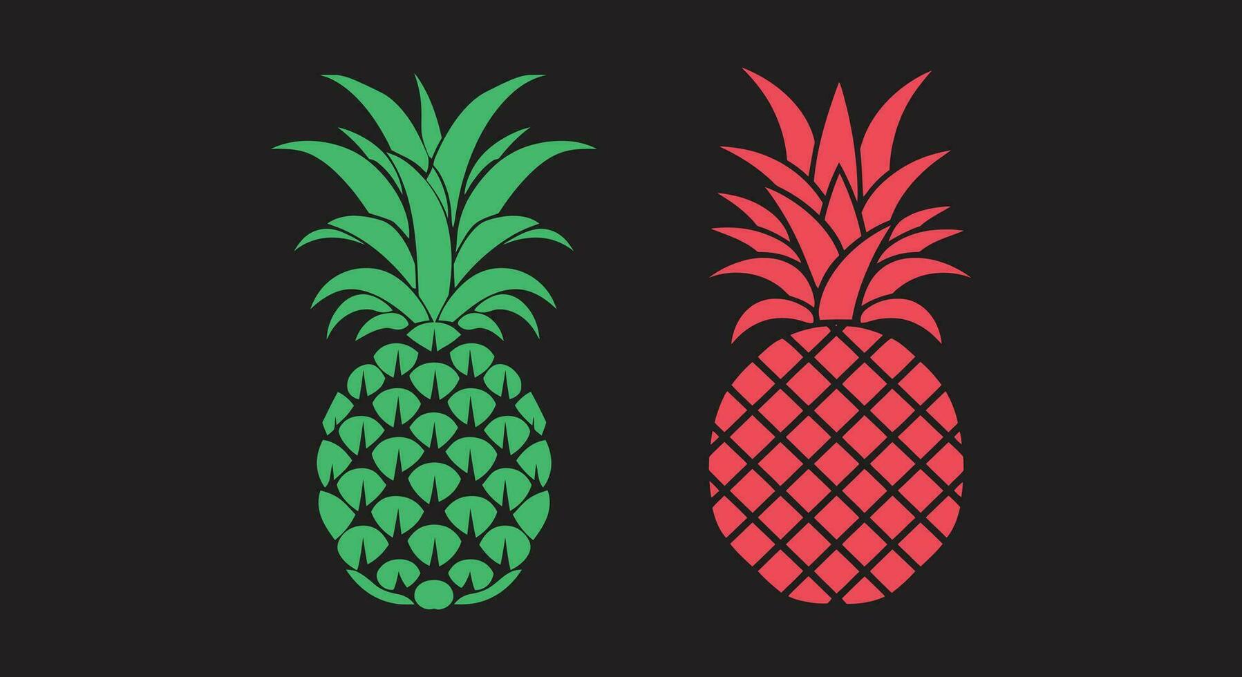 tropicale maestà ananas incoronato vettore