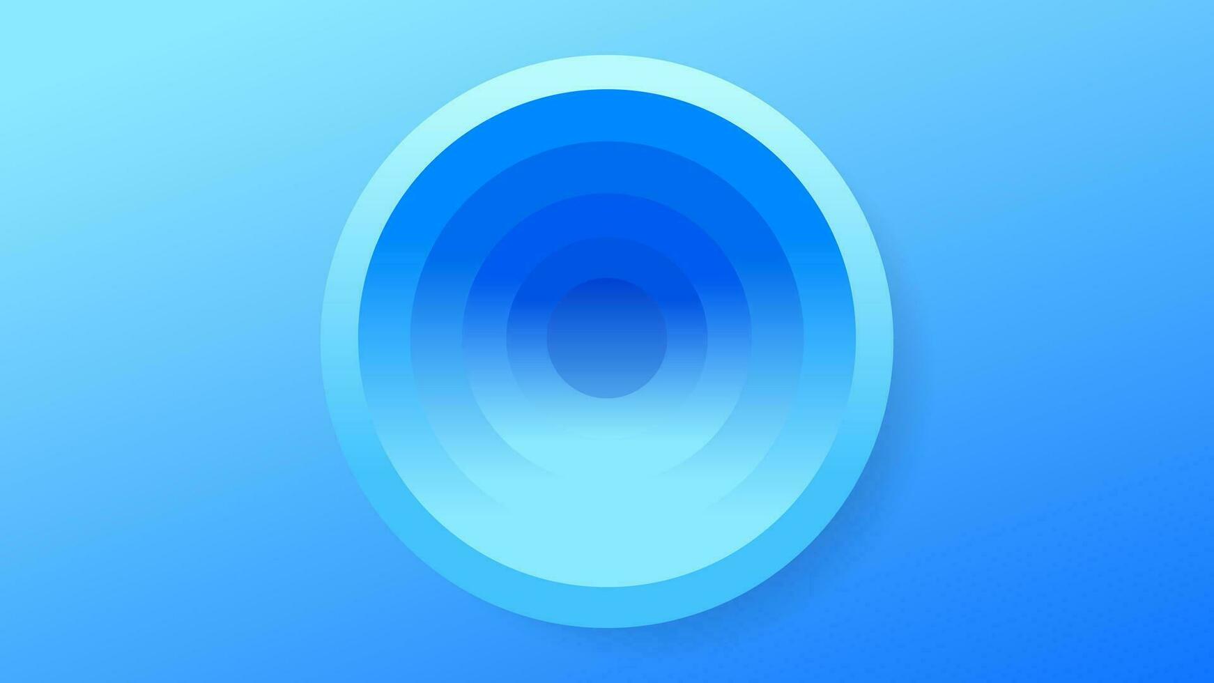 vettore astratto blu pendenza sfondo 3d in profondità raggiante circolare portale fori futuristico tecnologia