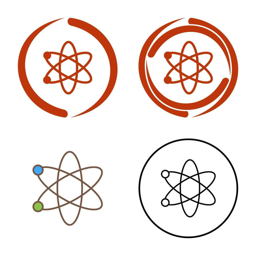 icona di vettore dell'atomo