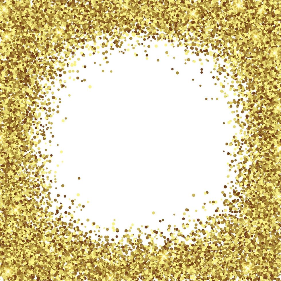 modello isolato texture glitter lamina d'oro per il tuo design vettore