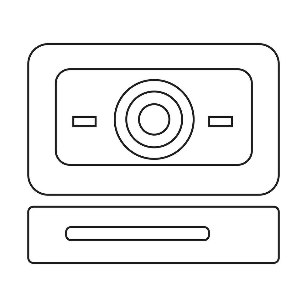 sicurezza telecamera. disegno un isolato vettore schema