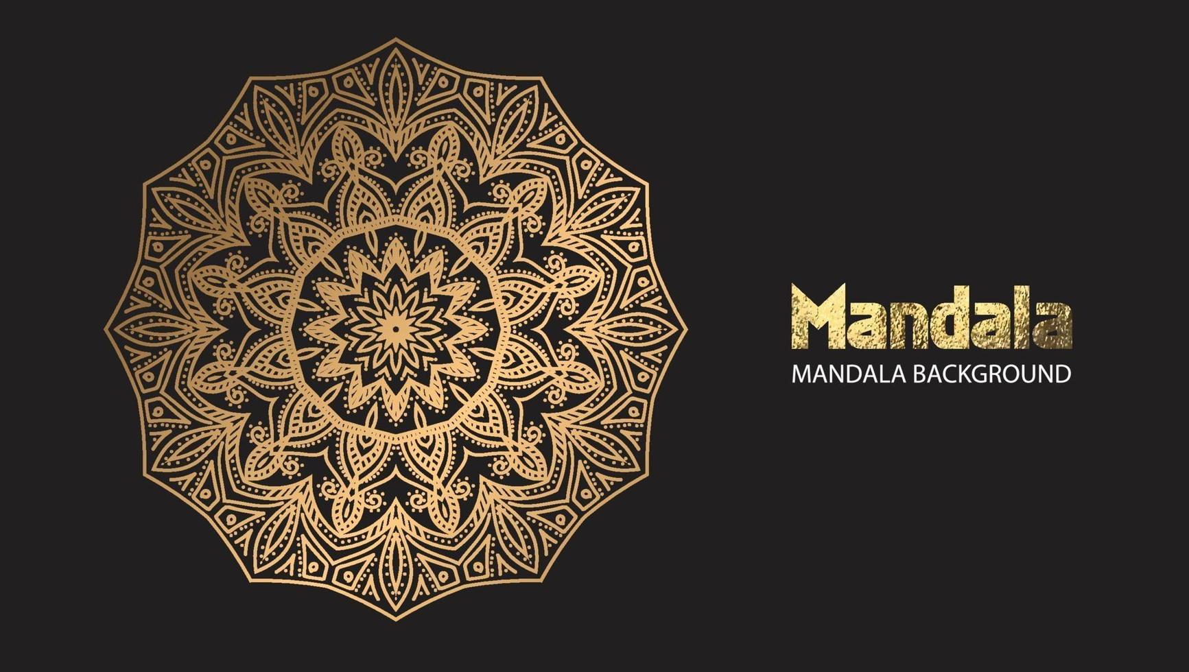 mandala design mandala vector tondo design di lusso testo pennello dorato.