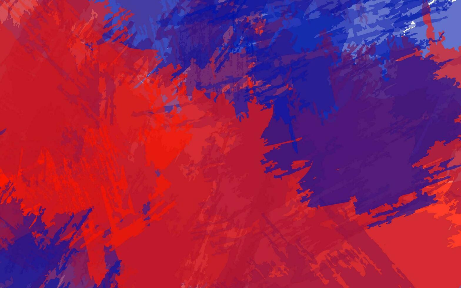 astratto grunge struttura spruzzo dipingere blu e rosso colore sfondo vettore