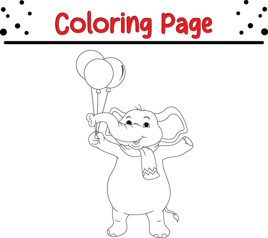 carino animale colorazione pagina per bambini vettore