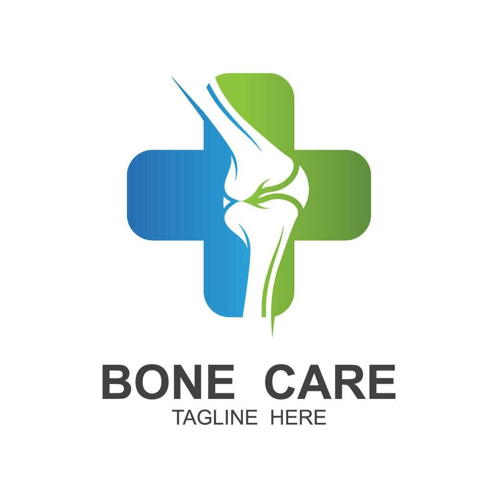 comune cura, osso cura logo vettore icona illustrazione design. logo per Ospedale, finanza, e marca azienda