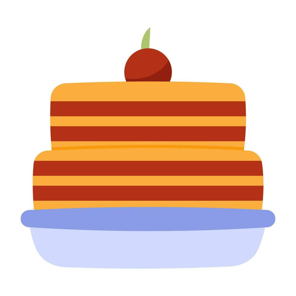 un' Perfetto design icona di torta vettore