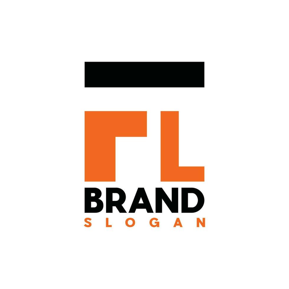 astratto monogramma lettera fl logo design modello, e marketing loghi, elemento grafico illustrazione modello vettore