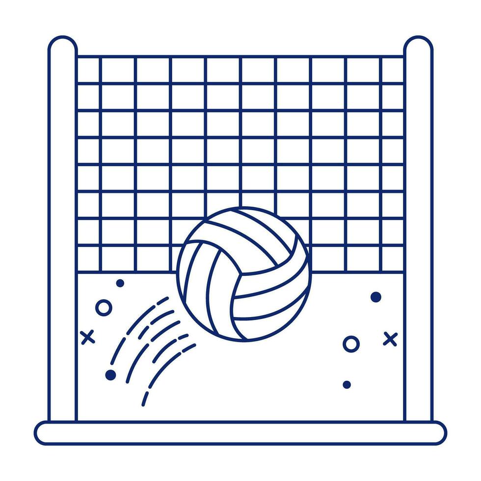 icona di download premium del gioco di pallavolo vettore
