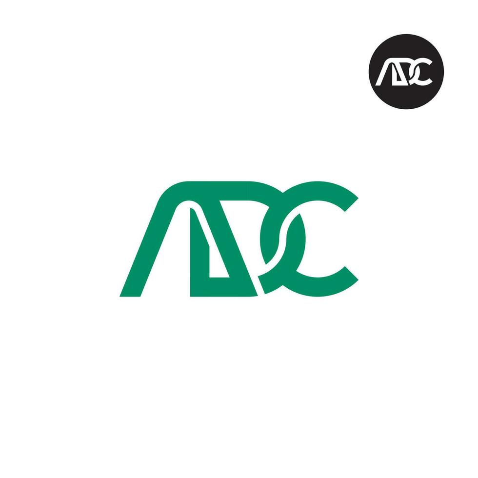 lettera adb monogramma logo design vettore