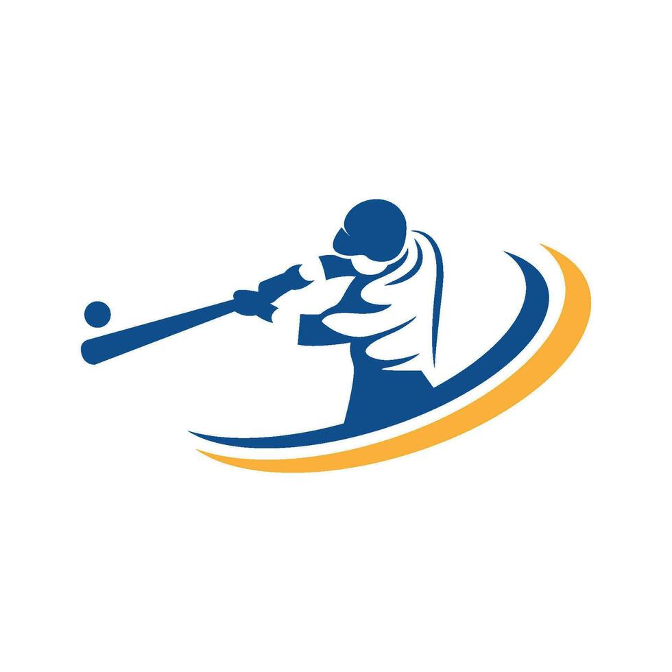 baseball logo icona design vettore