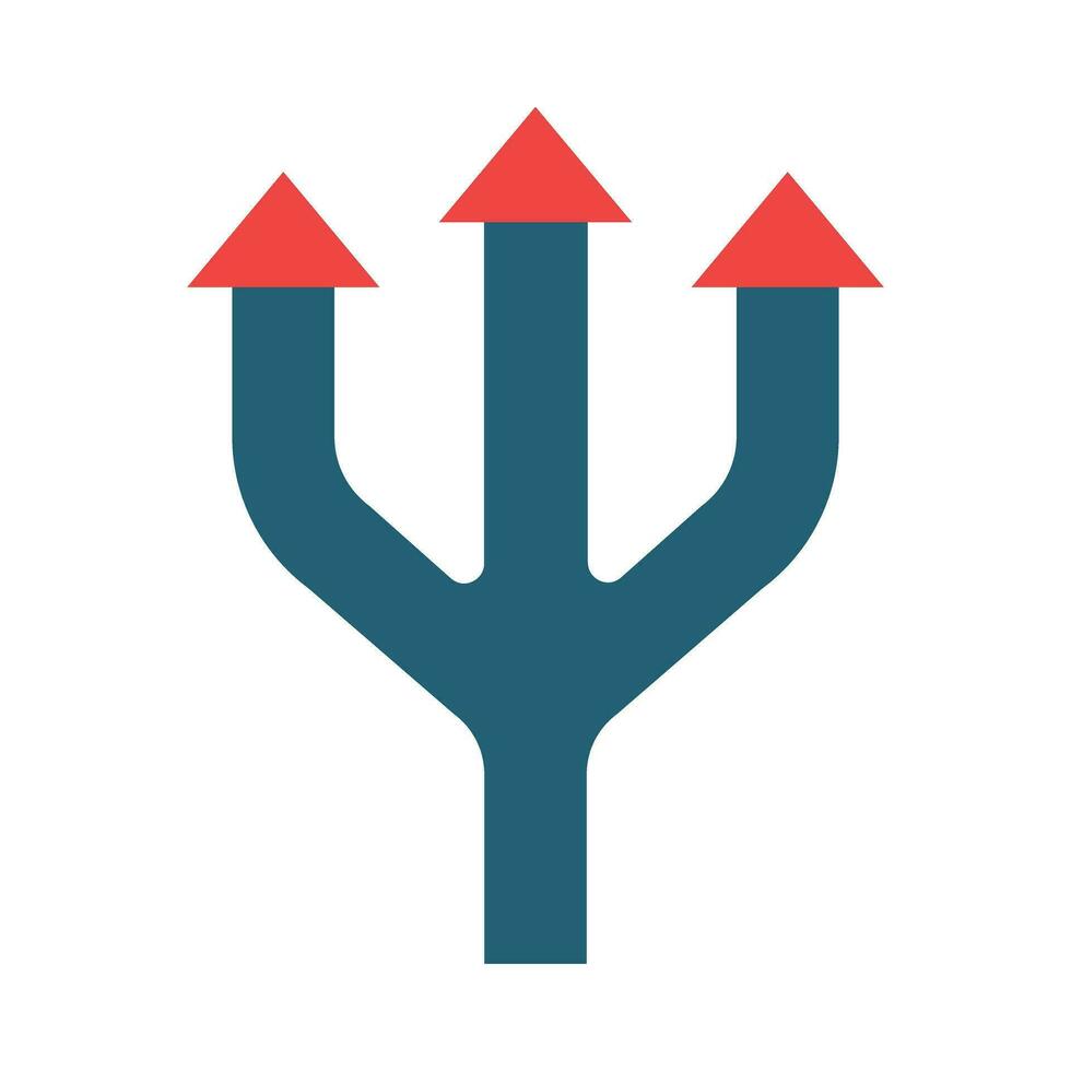 strada Diviso vettore glifo Due colore icona per personale e commerciale uso.