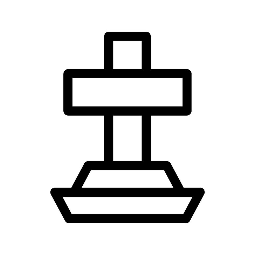 tomba icona vettore simbolo design illustrazione