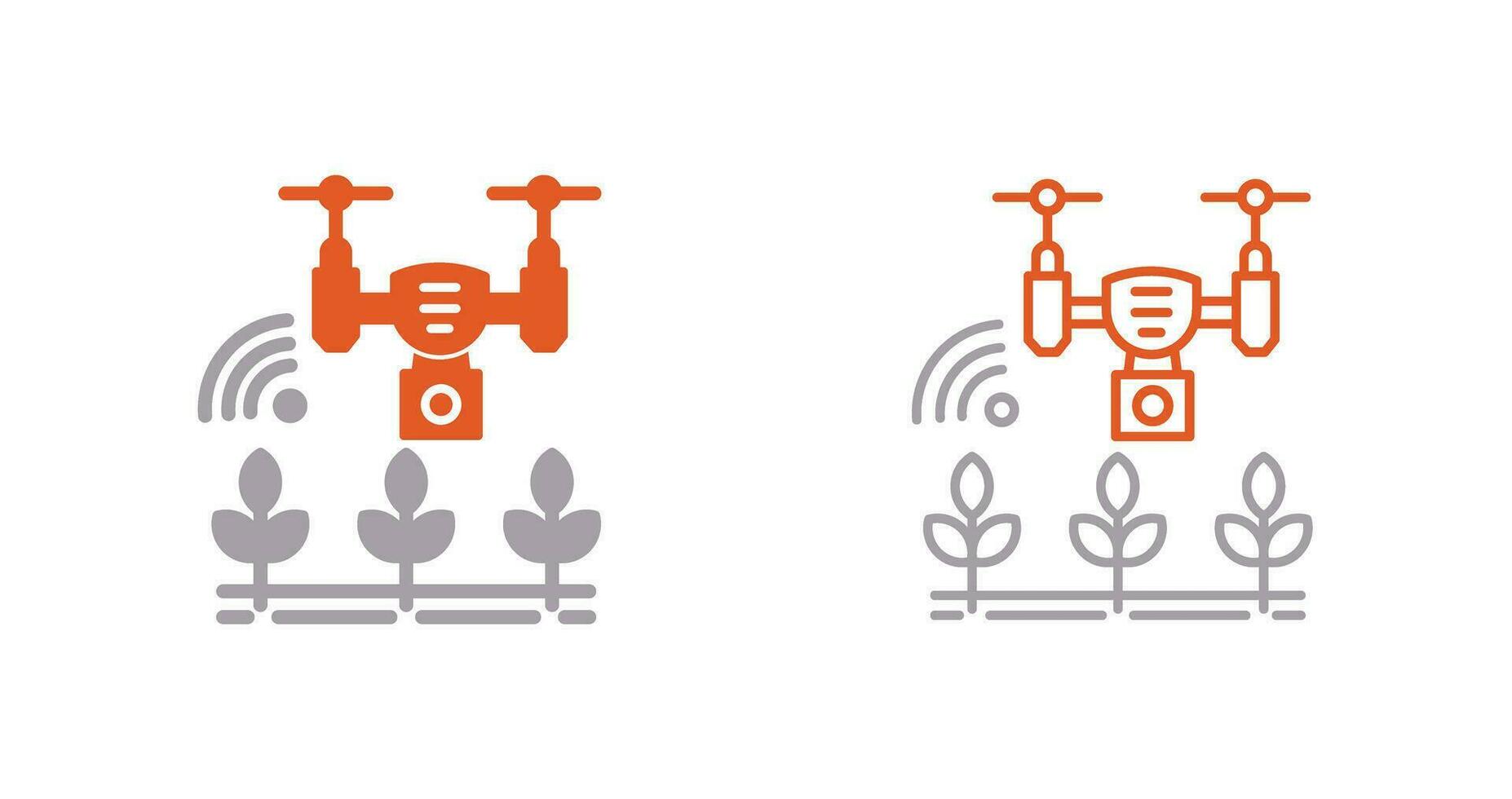 inteligente azienda agricola vettore icona